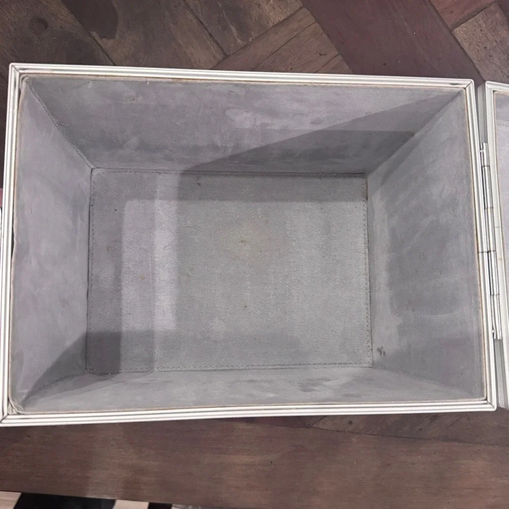Aluminum Storage Case Silver Together We Will Hard Shell Latch Box Handle